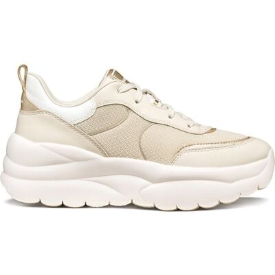 Geox Scarpe da Ginnastica da Donna D XTORS B, Papyrus/LT Gold, 35 EU Geox Scarpe da Ginnastica da Donna D XTORS B, Papyrus/LT Gold, 35 EU