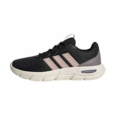 Adidas Donna Cloudfoam Flex Laces Shoes, Core Black/Sandy Pink Met./off White, 38 2/3 EU Adidas Donna Cloudfoam Flex Laces Shoes, Core Black/Sandy Pink Met./off White, 38 2/3 EU