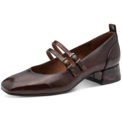 Tamaris Pump with Strap Pumps, Brown Comb, 38 EU, Brown Comb, 38 EU Tamaris Pump with Strap Pumps, Brown Comb, 38 EU, Brown Comb, 38 EU