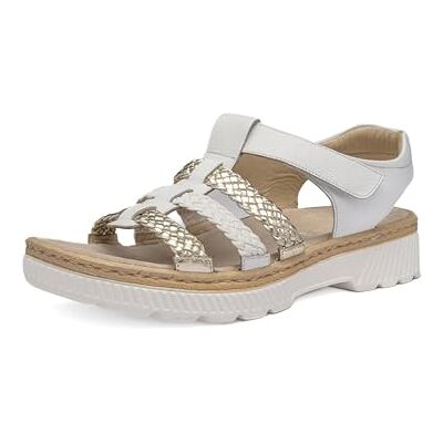 ARA Capri, Sandali Donna, Bianco Platino, 41 EU ARA Capri, Sandali Donna, Bianco Platino, 41 EU