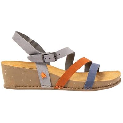 ART I Live, Sandali con Zeppa Donna, Denim Dark Orange, 41 EU ART I Live, Sandali con Zeppa Donna, Denim Dark Orange, 41 EU