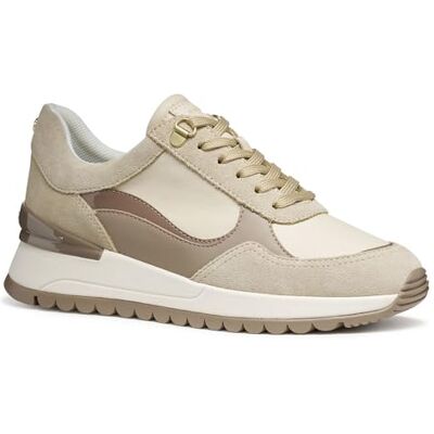 Geox D Desya, Scarpe da Ginnastica Donna, Beige, 41 EU Geox D Desya, Scarpe da Ginnastica Donna, Beige, 41 EU