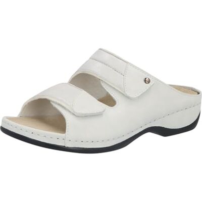 Berkemann Finja, Ciabatte Donna, Pelle Goffrata Bianca Elasticizzata, 39.5 EU Berkemann Finja, Ciabatte Donna, Pelle Goffrata Bianca Elasticizzata, 39.5 EU