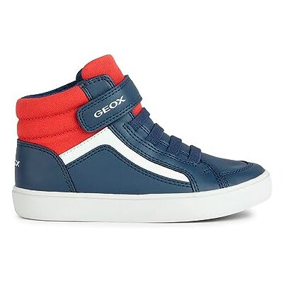Geox J Gisli Boy C Scarpe da Ginnastica da Ragazzo Marine Hi Top, Blu Navy, Rosso, 6 UK Geox J Gisli Boy C Scarpe da Ginnastica da Ragazzo Marine Hi Top, Blu Navy, Rosso, 6 UK