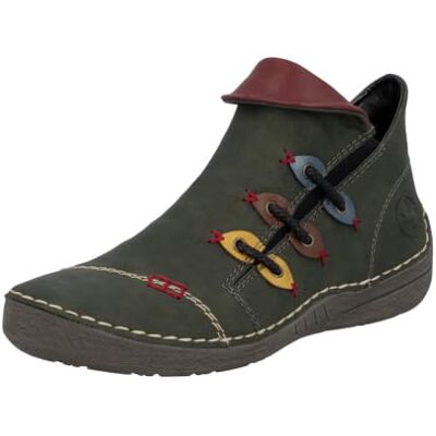 Rieker Donna Stivali alla moda, Verde, 36 EU Rieker Donna Stivali alla moda, Verde, 36 EU