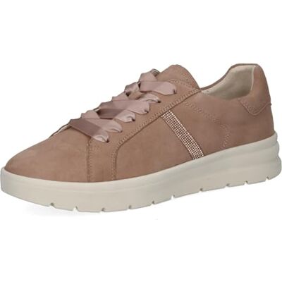 CAPRICE Oxford da Donna in Pelle, Beige (Sand Suede), 36 EU CAPRICE Oxford da Donna in Pelle, Beige (Sand Suede), 36 EU