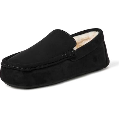 Amazon Essentials Pantofole a mocassino da bambino, nero, 3 bambini piccoli Amazon Essentials Pantofole a mocassino da bambino, nero, 3 bambini piccoli