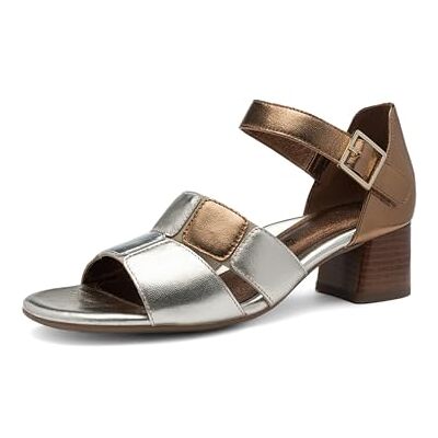 ARA Riva, Sandali Donna, Whisky Platino Silver, 37.5 EU Larga ARA Riva, Sandali Donna, Whisky Platino Silver, 37.5 EU Larga