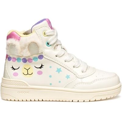 Geox J Washiba Girl, Scarpe da Ginnastica, Lt Avorio Multicolore, 26 EU Geox J Washiba Girl, Scarpe da Ginnastica, Lt Avorio Multicolore, 26 EU