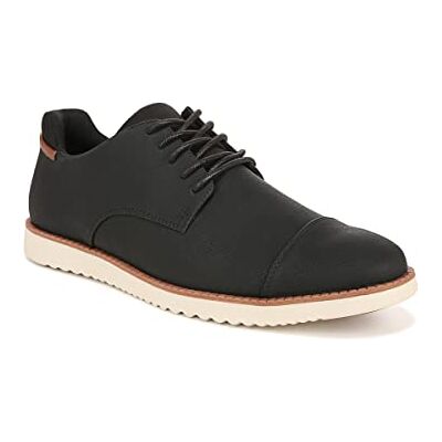 Scholl Oxford SYNC cap Toe Uomo, Nero Liscio, 13 Wide Scholl Oxford SYNC cap Toe Uomo, Nero Liscio, 13 Wide