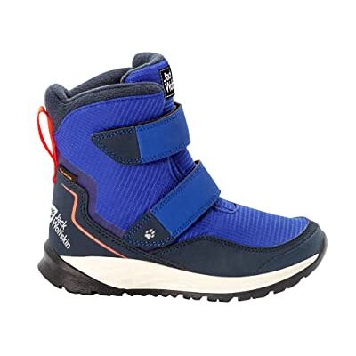 Jack Wolfskin Unisex Kid's Polar Bear Texapore High Vc K Snow Boot, Dark Blue Orange, 40 EU Jack Wolfskin Unisex Kid's Polar Bear Texapore High Vc K Snow Boot, Dark Blue Orange, 40 EU