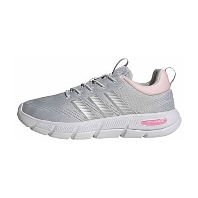 Adidas Donna Cloudfoam Flex Elastic Laces Shoes, lgh Solid Grey/Matte Silver/Clear Pink, 39 1/3 EU Adidas Donna Cloudfoam Flex Elastic Laces Shoes, lgh Solid Grey/Matte Silver/Clear Pink, 39 1/3 EU