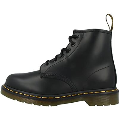 Dr Martens 101 Smooth, Stivaletti con Lacci Unisex-Adulto, Nero (Black Vintage), 40 EU Dr Martens 101 Smooth, Stivaletti con Lacci Unisex-Adulto, Nero (Black Vintage), 40 EU
