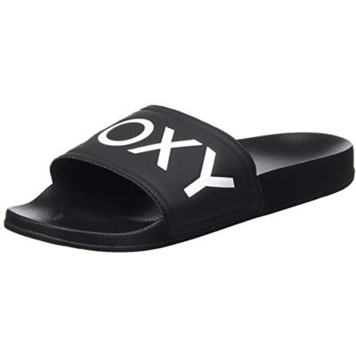 Roxy Slippy, Scarpe da Spiaggia e Piscina Donna, Nero (Black Fg BFG), 36 EU Roxy Slippy, Scarpe da Spiaggia e Piscina Donna, Nero (Black Fg BFG), 36 EU