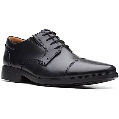 Clarks Men's lite cap Oxford, Pelle Nera, 42 EU Clarks Men's lite cap Oxford, Pelle Nera, 42 EU