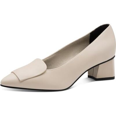 MARCO TOZZI Donna Décolleté Morbido Feel Me Plantare Pelle Pelle Soletta in Pelle Morbida Fodera Interna Elegante, Beige (Cream Nappa), 40 EU MARCO TOZZI Donna Décolleté Morbido Feel Me Plantare Pelle Pelle Soletta in Pelle Morbida Fodera Interna Elegante, Beige (Cream Nappa), 40 EU
