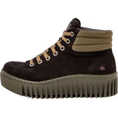 ART Brighton, Stivaletti Bassi con Lacci Donna, Kaki Nero, 41 EU ART Brighton, Stivaletti Bassi con Lacci Donna, Kaki Nero, 41 EU