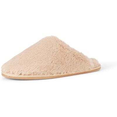 Amazon Essentials Pantofole in Peluche Donna, Tan, 37.5 EU Amazon Essentials Pantofole in Peluche Donna, Tan, 37.5 EU