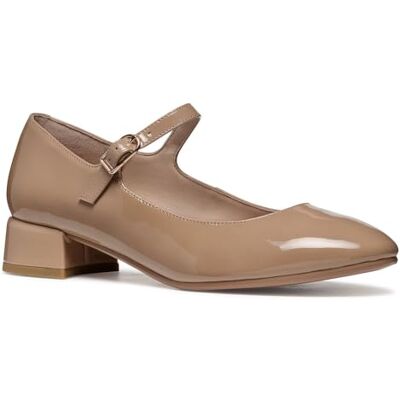 Geox D FLORETIA A, Mary Jane Appartamento Donna, Beige, 38 EU Geox D FLORETIA A, Mary Jane Appartamento Donna, Beige, 38 EU