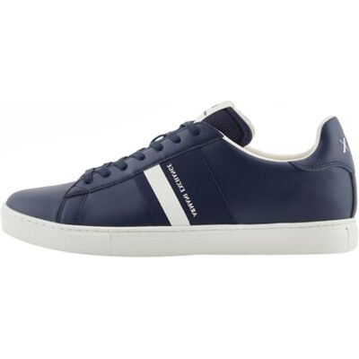 Armani Sneaker da Uomo Paris Double Line, Navy off White, 41 EU Armani Sneaker da Uomo Paris Double Line, Navy off White, 41 EU