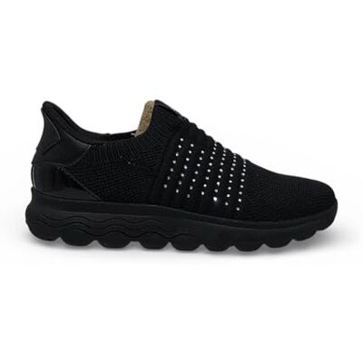 Geox Scarpe da Ginnastica da Donna D SPHERICA Plus C, Nero, 42 EU Geox Scarpe da Ginnastica da Donna D SPHERICA Plus C, Nero, 42 EU