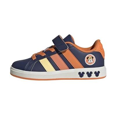 Adidas Unisex Bambini e Ragazzi Disney Mickey Mouse Grand Court Shoes Kids, Dark Blue/Ice Tangerine/Pure Orange, 35 1/2 EU Adidas Unisex Bambini e Ragazzi Disney Mickey Mouse Grand Court Shoes Kids, Dark Blue/Ice Tangerine/Pure Orange, 35 1/2 EU