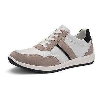 ARA Lando, Scarpe da Ginnastica Uomo, Pebble Bianco Blu, 47 EU Larga ARA Lando, Scarpe da Ginnastica Uomo, Pebble Bianco Blu, 47 EU Larga