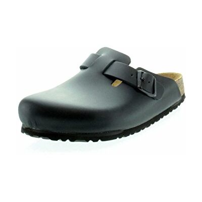 Birkenstock 060191 Boston Black, Natural Leather Zoccoli Uomo, Black EU 45 Birkenstock 060191 Boston Black, Natural Leather Zoccoli Uomo, Black EU 45