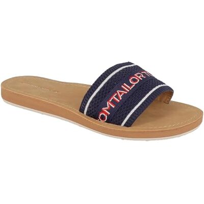 TOM TAILOR Donna Pantofole piatte, blu navy, 41 EU TOM TAILOR Donna Pantofole piatte, blu navy, 41 EU