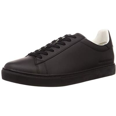 Armani Logo Paris Embossed Side, Scarpe da ginnastica Uomo, Nero, 39.5 EU Armani Logo Paris Embossed Side, Scarpe da ginnastica Uomo, Nero, 39.5 EU