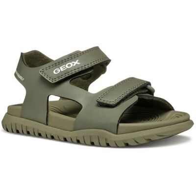Geox J SANDAL FUSBETTO BO Sandalo Bambino, Military, Geox J SANDAL FUSBETTO BO Sandalo Bambino, Military,