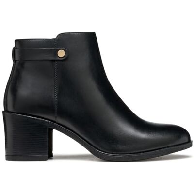 Geox D New Asheel, Stivale alla Caviglia Donna, Nero, 37 EU Geox D New Asheel, Stivale alla Caviglia Donna, Nero, 37 EU