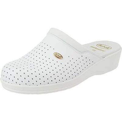 Scholl Linea Professionale Clog Backguard, Bianco, 40 EU Scholl Linea Professionale Clog Backguard, Bianco, 40 EU