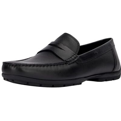 Geox U Moner W 2FIT D, Mocassino Uomo, Black, 42 EU Geox U Moner W 2FIT D, Mocassino Uomo, Black, 42 EU
