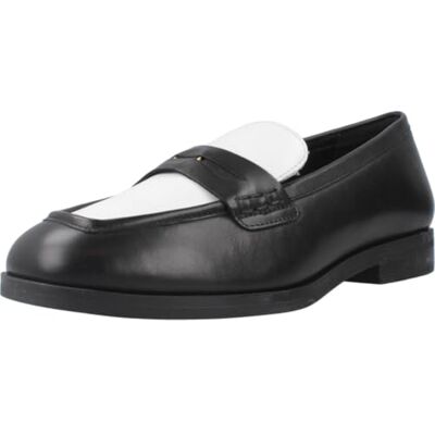 Geox D Cloridie aMocassino Donna, Nero e Bianco, 37.5 EU Geox D Cloridie aMocassino Donna, Nero e Bianco, 37.5 EU