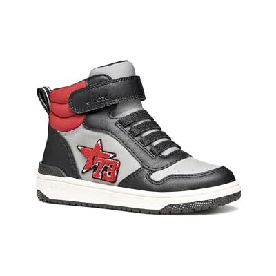 Geox J Washiba Boy, Scarpe da Ginnastica, Grigio/Nero, 25 EU Geox J Washiba Boy, Scarpe da Ginnastica, Grigio/Nero, 25 EU