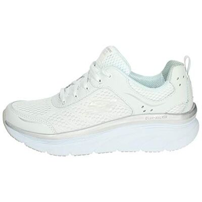 Skechers D'lux Walker Infinite Motion, Scarpe Da Ginnastica Donna, Bianca White Silver, 37 EU Skechers D'lux Walker Infinite Motion, Scarpe Da Ginnastica Donna, Bianca White Silver, 37 EU
