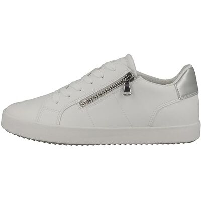 Geox D Blomiee A, Sneakers Donna, Bianco Optic White, 36 EU Geox D Blomiee A, Sneakers Donna, Bianco Optic White, 36 EU