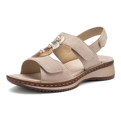ARA Hawaii, Sandali Donna, Beach Whisky Argento Platino, 35 EU ARA Hawaii, Sandali Donna, Beach Whisky Argento Platino, 35 EU