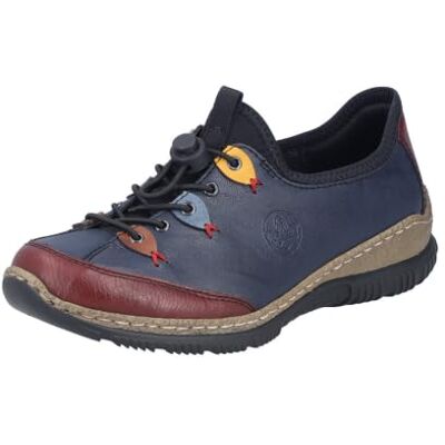 Rieker Donna Scarpe da Ginnastica, Mix Blu, 36 EU Rieker Donna Scarpe da Ginnastica, Mix Blu, 36 EU