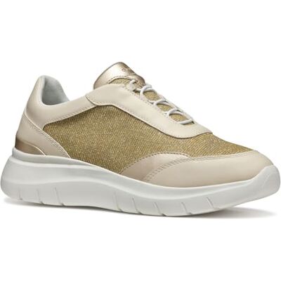 Geox D PLUMMERY A, Scarpe da Ginnastica Donna, Lt Gold/Papyrus, 39 EU Geox D PLUMMERY A, Scarpe da Ginnastica Donna, Lt Gold/Papyrus, 39 EU