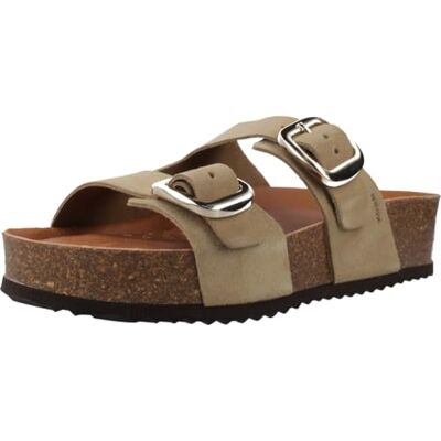 Geox D BRIONIA H A, Sandalo Piatto Donna, Lt Taupe, 39 EU Geox D BRIONIA H A, Sandalo Piatto Donna, Lt Taupe, 39 EU