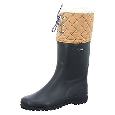 Aigle Polka Giboulee 37564 Stivali da Neve da Donna, Blu (Marine/Beige), 35 EU Aigle Polka Giboulee 37564 Stivali da Neve da Donna, Blu (Marine/Beige), 35 EU