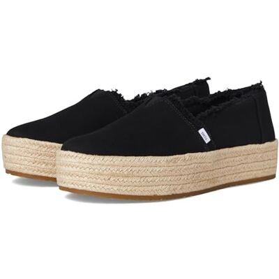 TOMS Valencia, Mocassino Basso Donna, Black Canvas, 41 EU TOMS Valencia, Mocassino Basso Donna, Black Canvas, 41 EU