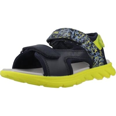 Geox J SANDAL AIRADYUM BO Sandalo Bambino, Navy/Lime, Geox J SANDAL AIRADYUM BO Sandalo Bambino, Navy/Lime,
