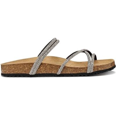 Geox Sandalo piatto da donna D BRIONIA R I nero, 36 EU Geox Sandalo piatto da donna D BRIONIA R I nero, 36 EU