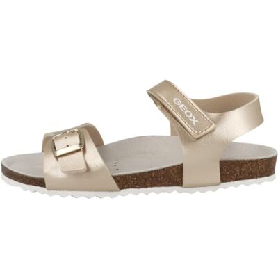 Geox J Adriel Girl, Sandali Bambine e ragazze, Platinum, 24 EU Geox J Adriel Girl, Sandali Bambine e ragazze, Platinum, 24 EU