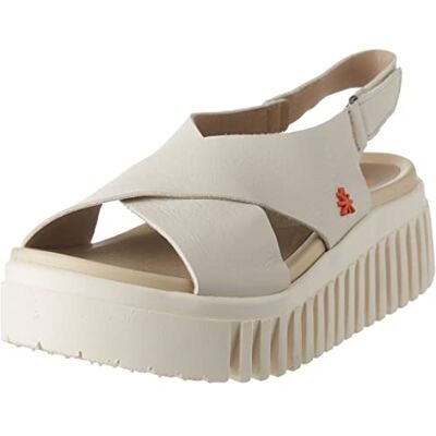 ART Brighton, Sandalo con tacco Donna, Cream, 39 EU, panna, 39 EU ART Brighton, Sandalo con tacco Donna, Cream, 39 EU, panna, 39 EU