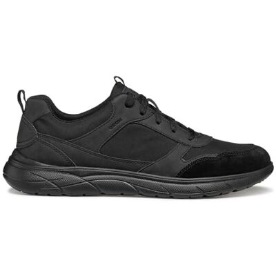 Geox U Portello A, Scarpe da Ginnastica Uomo, Black, 41 EU Geox U Portello A, Scarpe da Ginnastica Uomo, Black, 41 EU