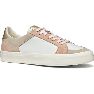 Geox D EMMELENY E, Scarpe da Ginnastica Donna, Nude/White, 37 EU Geox D EMMELENY E, Scarpe da Ginnastica Donna, Nude/White, 37 EU
